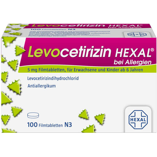LEVOCETIRIZIN HEXAL bei Allergien 5 mg Filmtabl. LEVOCETIRIZIN HEXAL bei Allergien 5 mg Filmtabl.