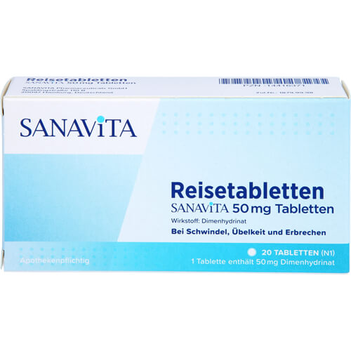 REISETABLETTEN Sanavita 50 mg Tabletten REISETABLETTEN Sanavita 50 mg Tabletten