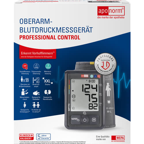 APONORM Blutdruckmessgerät Prof.Control Oberarm APONORM Blutdruckmessgerät Prof.Control Oberarm
