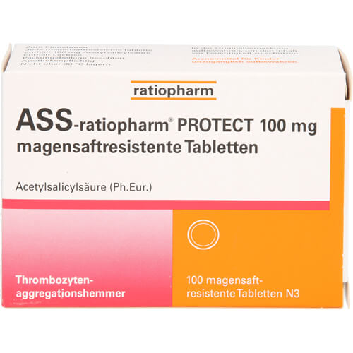 ASS-ratiopharm PROTECT 100 mg magensaftr.Tabletten ASS-ratiopharm PROTECT 100 mg magensaftr.Tabletten