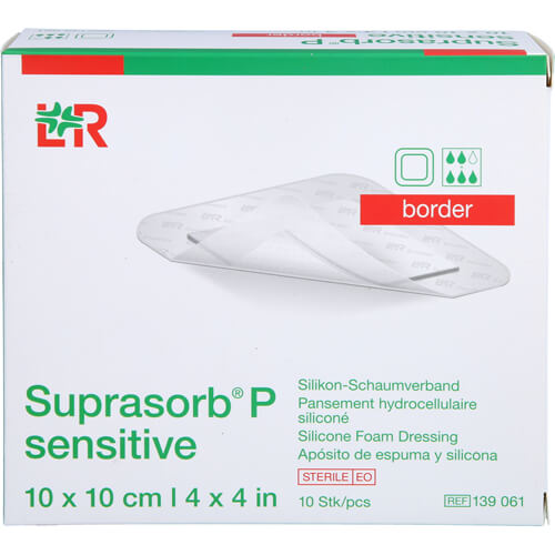 SUPRASORB P sensitive PU-Schaumv.border 10x10cm SUPRASORB P sensitive PU-Schaumv.border 10x10cm