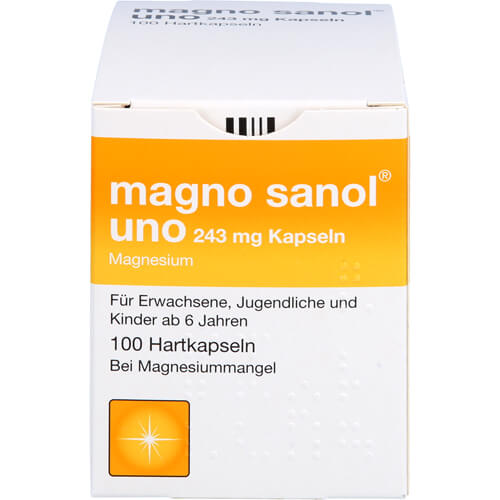 MAGNO SANOL uno 243 mg Kapseln MAGNO SANOL uno 243 mg Kapseln