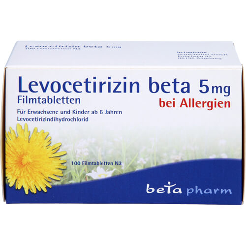 LEVOCETIRIZIN beta 5 mg Filmtabletten LEVOCETIRIZIN beta 5 mg Filmtabletten