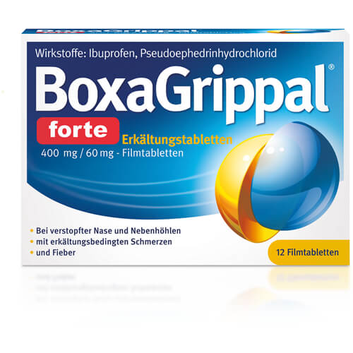 BOXAGRIPPAL forte Erkältungstab. 400 mg/60 mg FTA BOXAGRIPPAL forte Erkältungstab. 400 mg/60 mg FTA