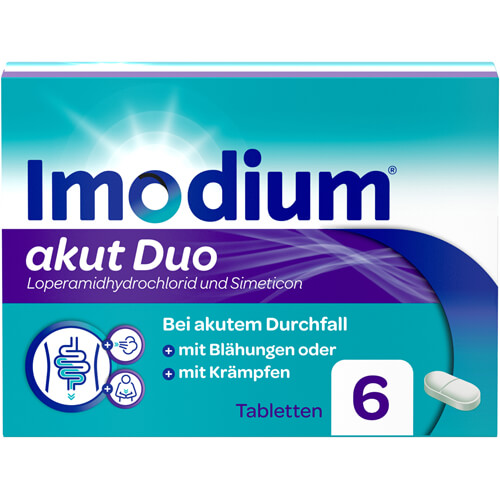 IMODIUM akut Duo 2 mg/125 mg Tabletten IMODIUM akut Duo 2 mg/125 mg Tabletten
