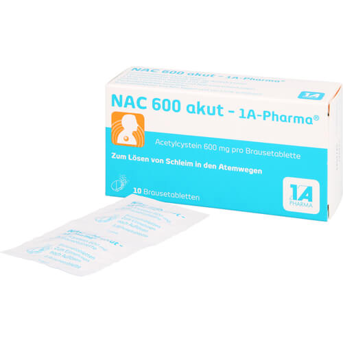 NAC 600 akut-1A Pharma Brausetabletten NAC 600 akut-1A Pharma Brausetabletten