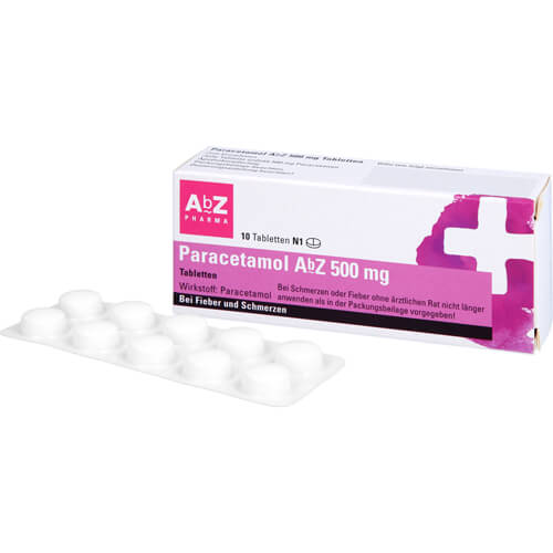 PARACETAMOL AbZ 500 mg Tabletten PARACETAMOL AbZ 500 mg Tabletten