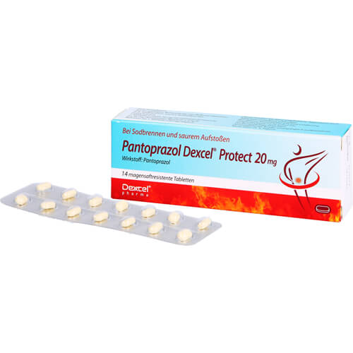 PANTOPRAZOL Dexcel Protect 20 mg magensaftres.Tab. PANTOPRAZOL Dexcel Protect 20 mg magensaftres.Tab.