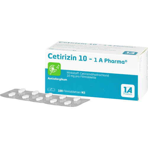 CETIRIZIN 10-1A Pharma Filmtabletten CETIRIZIN 10-1A Pharma Filmtabletten