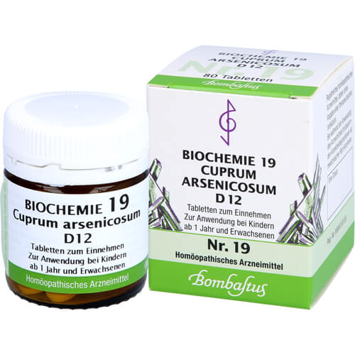 BIOCHEMIE 19 Cuprum arsenicosum D 12 Tabletten BIOCHEMIE 19 Cuprum arsenicosum D 12 Tabletten