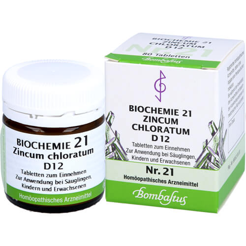 BIOCHEMIE 21 Zincum chloratum D 12 Tabletten BIOCHEMIE 21 Zincum chloratum D 12 Tabletten