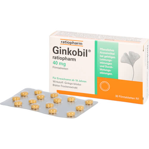 GINKOBIL-ratiopharm 40 mg Filmtabletten GINKOBIL-ratiopharm 40 mg Filmtabletten
