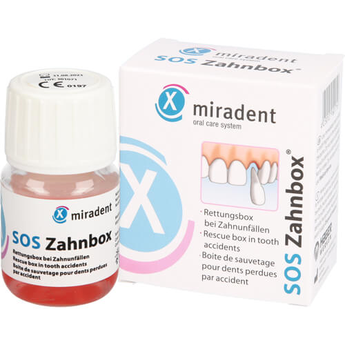 MIRADENT Zahnrettungsbox SOS Zahnbox MIRADENT Zahnrettungsbox SOS Zahnbox