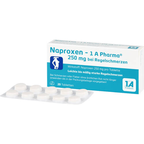 NAPROXEN-1A Pharma 250 mg b.Regelschmerzen Tabl. NAPROXEN-1A Pharma 250 mg b.Regelschmerzen Tabl.