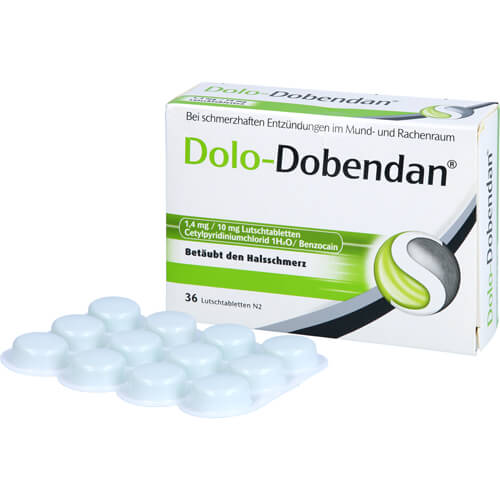 DOLO-DOBENDAN 1,4 mg/10 mg Lutschtabletten DOLO-DOBENDAN 1,4 mg/10 mg Lutschtabletten