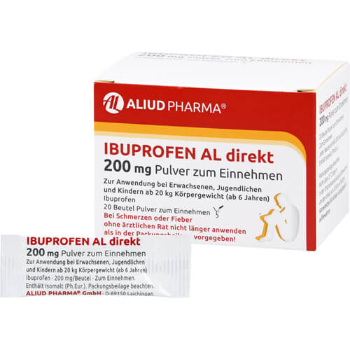 Ibuprofen AL direkt 200 mg Pulver bei Fieber und Schmerzen Ibuprofen AL direkt 200 mg Pulver bei Fieber und Schmerzen