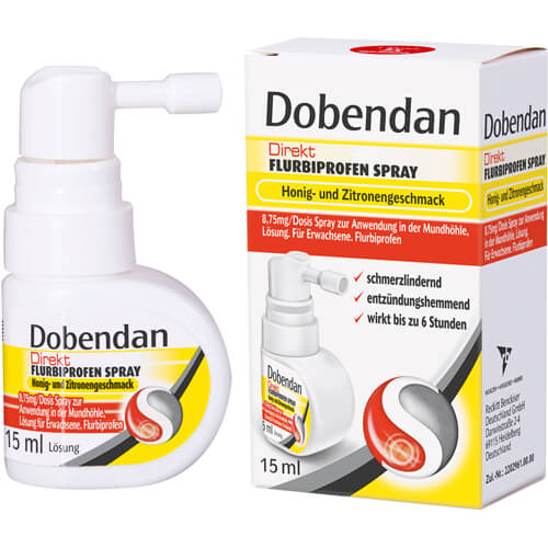 DOBENDAN Direkt Flurbiprofen Spray Honig & Zitrone DOBENDAN Direkt Flurbiprofen Spray Honig & Zitrone