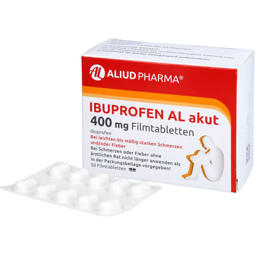 Ibuprofen AL akut 400 mg Filmtabletten bei akuten Schmerzen Ibuprofen AL akut 400 mg Filmtabletten bei akuten Schmerzen
