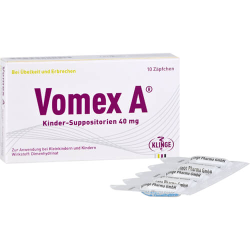VOMEX A Kinder-Suppositorien 40 mg VOMEX A Kinder-Suppositorien 40 mg