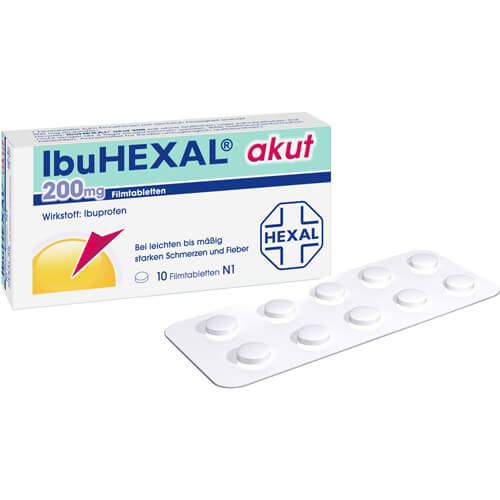 IBUHEXAL akut 200 Filmtabletten IBUHEXAL akut 200 Filmtabletten