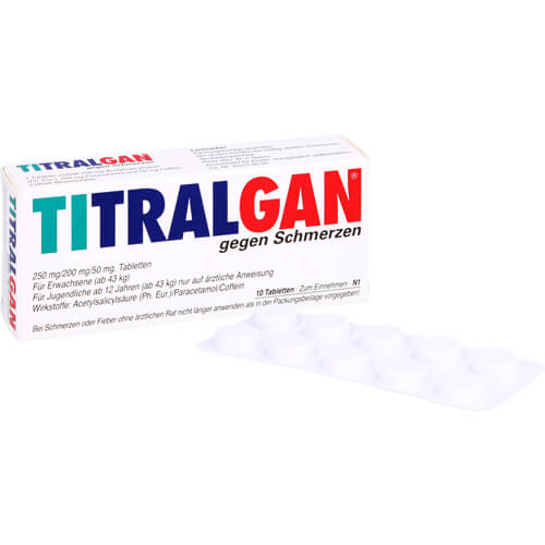 TITRALGAN Tabletten gegen Schmerzen TITRALGAN Tabletten gegen Schmerzen