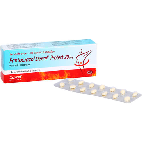 PANTOPRAZOL Dexcel Protect 20 mg magensaftres.Tab. PANTOPRAZOL Dexcel Protect 20 mg magensaftres.Tab.