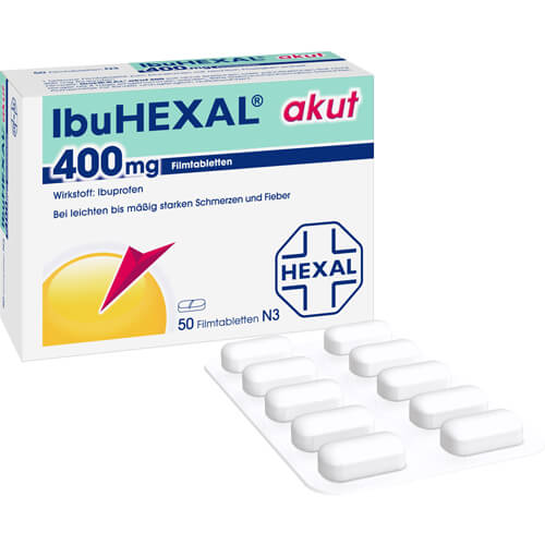 IBUHEXAL akut 400 Filmtabletten IBUHEXAL akut 400 Filmtabletten