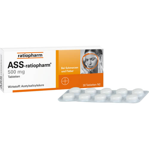 ASS-ratiopharm 500 mg Tabletten ASS-ratiopharm 500 mg Tabletten