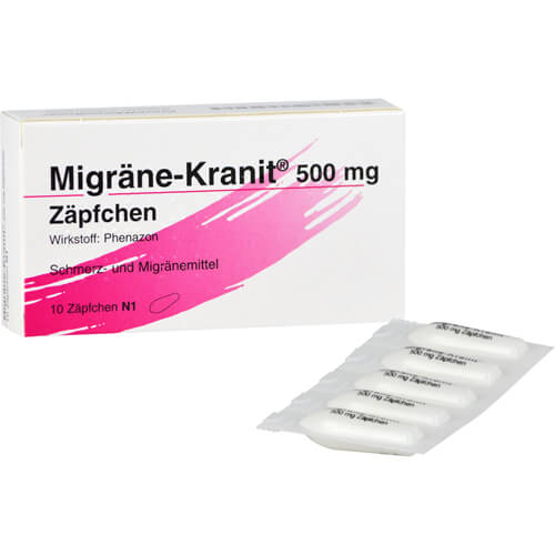 MIGRÄNE KRANIT 500 mg Zäpfchen MIGRÄNE KRANIT 500 mg Zäpfchen