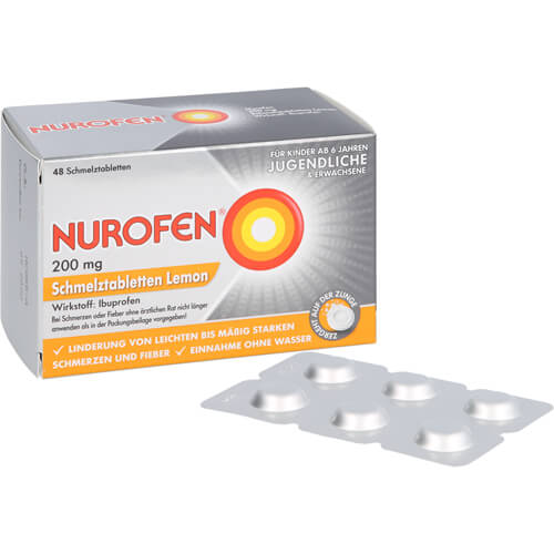 NUROFEN 200 mg Schmelztabletten Lemon NUROFEN 200 mg Schmelztabletten Lemon
