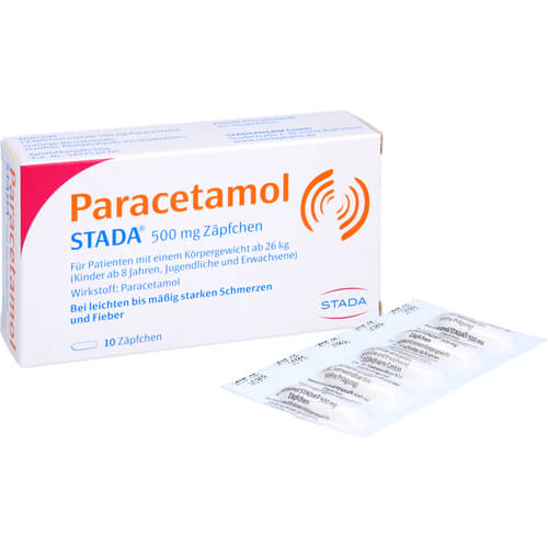 PARACETAMOL STADA 500 mg Zäpfchen PARACETAMOL STADA 500 mg Zäpfchen
