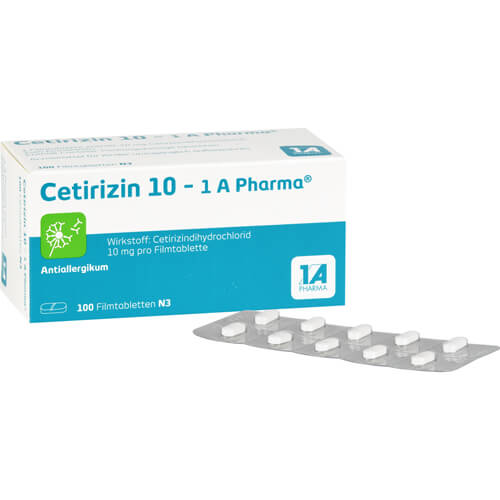CETIRIZIN 10-1A Pharma Filmtabletten CETIRIZIN 10-1A Pharma Filmtabletten