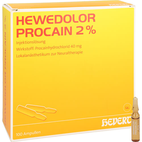 HEWEDOLOR Procain 2% Injektionslösung in Ampullen HEWEDOLOR Procain 2% Injektionslösung in Ampullen