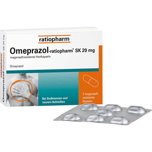 OMEPRAZOL-ratiopharm SK 20 mg magensaftr.Hartkaps. OMEPRAZOL-ratiopharm SK 20 mg magensaftr.Hartkaps.