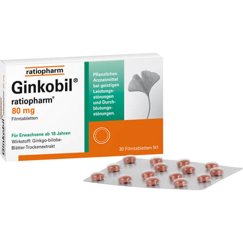 GINKOBIL-ratiopharm 80 mg Filmtabletten GINKOBIL-ratiopharm 80 mg Filmtabletten