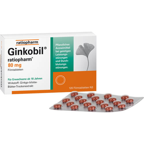 GINKOBIL-ratiopharm 80 mg Filmtabletten GINKOBIL-ratiopharm 80 mg Filmtabletten