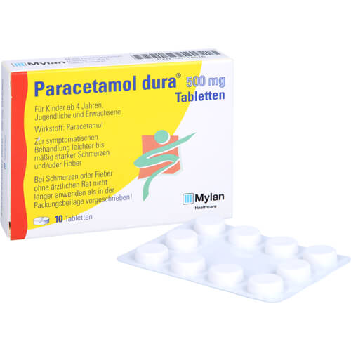 PARACETAMOL dura 500 mg Tabletten PARACETAMOL dura 500 mg Tabletten