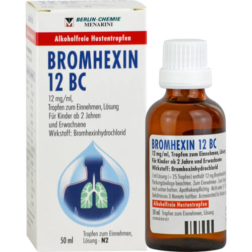 BROMHEXIN 12 BC Tropfen zum Einnehmen BROMHEXIN 12 BC Tropfen zum Einnehmen