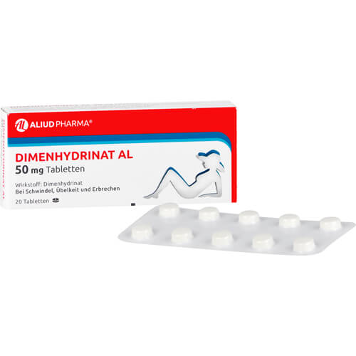 Dimenhydrinat AL 50 mg Tabletten bei Übelkeit und Erbrechen und Schwindel Dimenhydrinat AL 50 mg Tabletten bei Übelkeit und Erbrechen und Schwindel