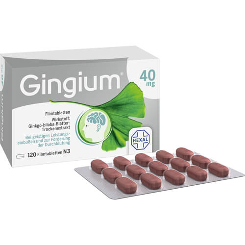 GINGIUM 40 mg Filmtabletten GINGIUM 40 mg Filmtabletten