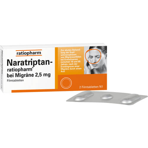 NARATRIPTAN-ratiopharm bei Migräne Filmtabletten NARATRIPTAN-ratiopharm bei Migräne Filmtabletten