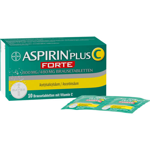 ASPIRIN plus C forte 800 mg/480 mg Brausetabletten ASPIRIN plus C forte 800 mg/480 mg Brausetabletten