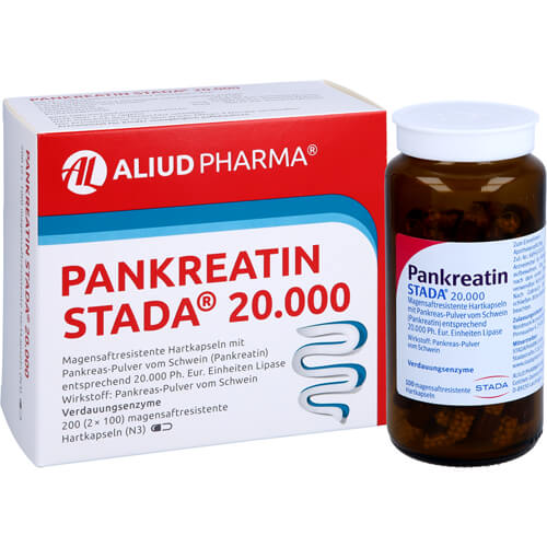 Pankreatin Stada 20.000 bei exokriner Pankreainsuffizienz Pankreatin Stada 20.000 bei exokriner Pankreainsuffizienz