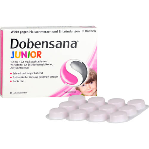 DOBENSANA Junior 1,2mg/0,6mg Lutschtabletten DOBENSANA Junior 1,2mg/0,6mg Lutschtabletten