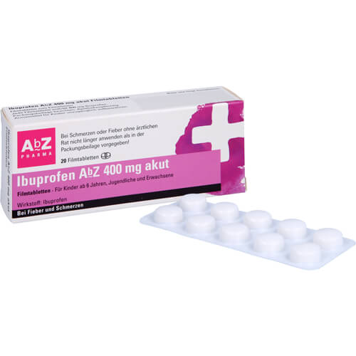 IBUPROFEN AbZ 400 mg akut Filmtabletten IBUPROFEN AbZ 400 mg akut Filmtabletten
