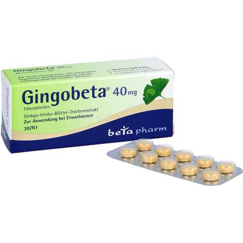 GINGOBETA 40 mg Filmtabletten GINGOBETA 40 mg Filmtabletten