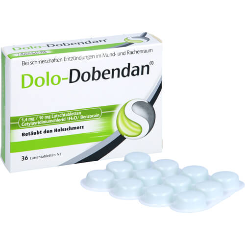 DOLO-DOBENDAN 1,4 mg/10 mg Lutschtabletten DOLO-DOBENDAN 1,4 mg/10 mg Lutschtabletten