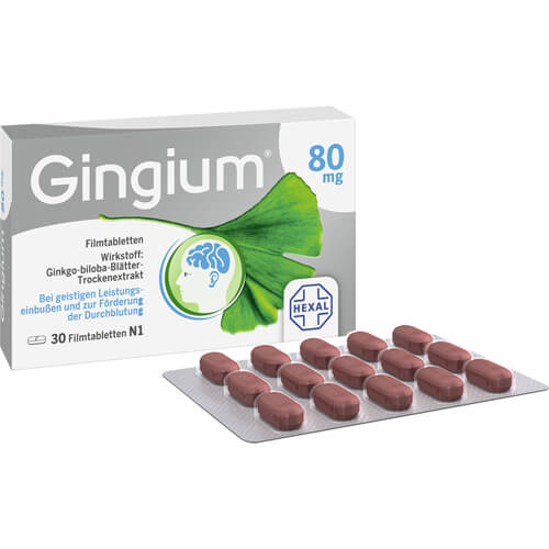 GINGIUM 80 mg Filmtabletten GINGIUM 80 mg Filmtabletten