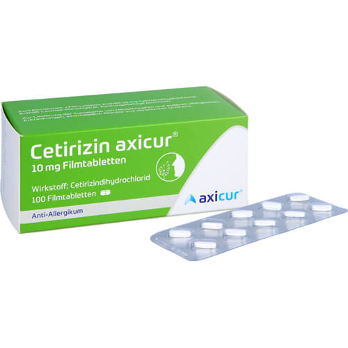 CETIRIZIN axicur 10 mg Filmtabletten CETIRIZIN axicur 10 mg Filmtabletten