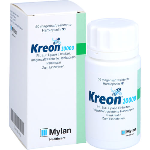 KREON 20.000 Ph.Eur.Lipase Einheiten msr.Hartkaps. KREON 20.000 Ph.Eur.Lipase Einheiten msr.Hartkaps.